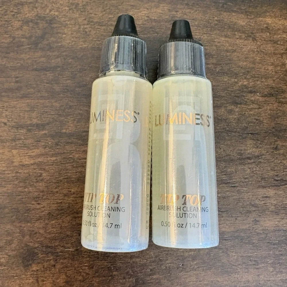 Luminess Tip Top Airbrush Cleaning Solution 0.50 oz (Lot of 2) New